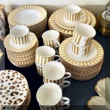 P03. American Atelier Gala china. Service for 12.